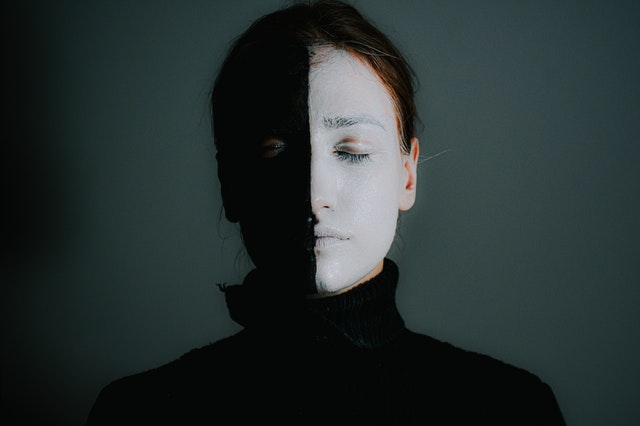 photo of a person with painted face